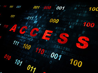 Image showing Security concept: Access on Digital background