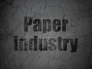 Image showing Industry concept: Paper Industry on grunge wall background