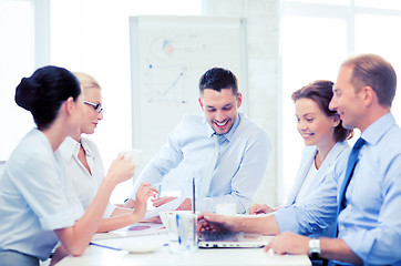 Image showing business team having meeting in office