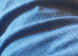Image showing Blue jeans fabric background