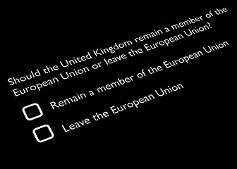 Image showing Brexit referendum in UK
