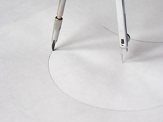 Image showing Compass drawing tool