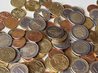 Image showing Many Euro coins