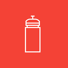 Image showing Sport water bottle line icon.