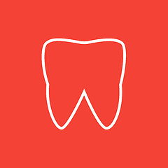 Image showing Tooth line icon.