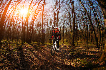 Image showing Cyclist Riding the Bike