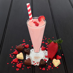 Image showing Strawberry Smoothie Milkshake