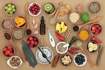 Image showing Alternative Medicine and Food for Cold Remedy