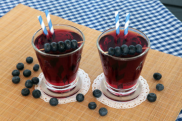 Image showing Healthy Blueberry Juice 