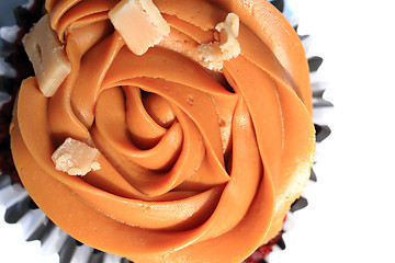 Image showing caramel cupcake isolated