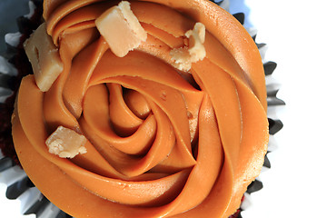 Image showing caramel cupcake isolated