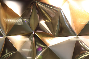 Image showing abstract gold triangles texture