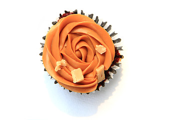 Image showing caramel cupcake isolated