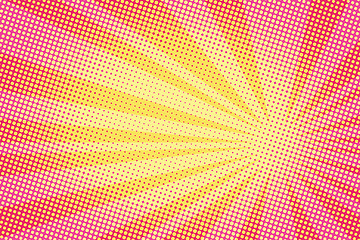 Image showing retro comic yellow background raster gradient halftone