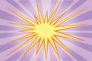 Image showing retro comic background raster gradient halftone