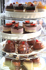 Image showing fresh chocolate desserts