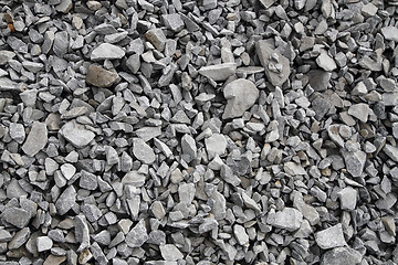 Image showing gray broken stone background (road metal)