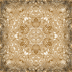 Image showing Abstract vintage background with concentric pattern