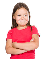 Image showing Portrait of a happy little girl