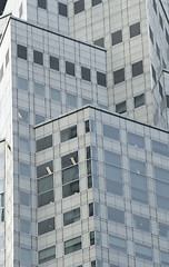 Image showing Detail of grey office building