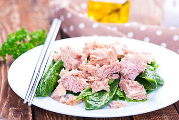 Image showing salad with tuna