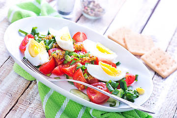 Image showing salad with egg