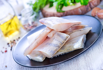 Image showing raw fish fillet