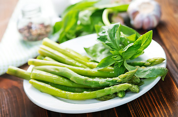 Image showing green asparagus