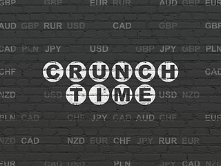 Image showing Business concept: Crunch Time on wall background