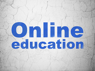 Image showing Education concept: Online Education on wall background