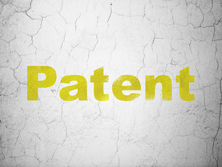 Image showing Law concept: Patent on wall background