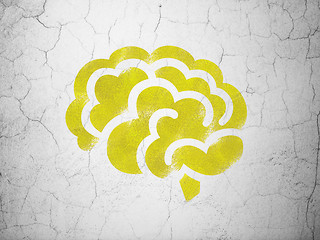 Image showing Health concept: Brain on wall background