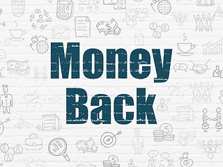 Image showing Business concept: Money Back on wall background