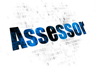 Image showing Insurance concept: Assessor on Digital background