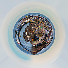 Image showing Planet of helgoland city from hill