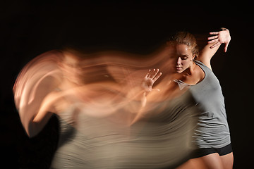 Image showing Art photo of dancing woman