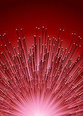Image showing fibre red
