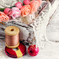 Image showing Bobbin sewing thread