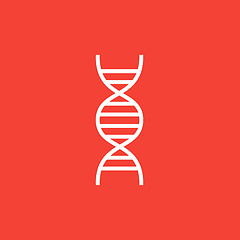 Image showing DNA line icon.