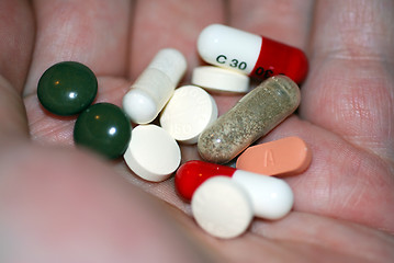 Image showing Handful of Drugs