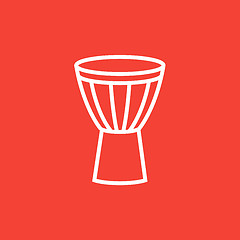 Image showing Timpani line icon.