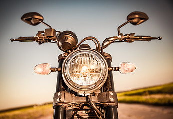 Image showing Motorcycle on the road