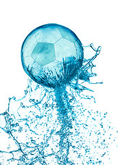 Image showing Splash soccer balll isolated