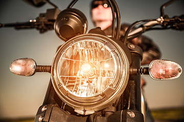 Image showing Motorcycle on the road