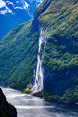 Image showing Geiranger fjord, Norway.