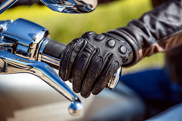 Image showing Motorcycle Racing Gloves