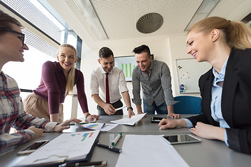 Image showing startup business team on meeting at modern office