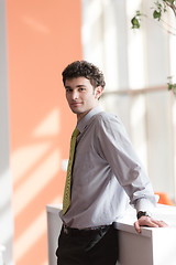 Image showing portrait of young business man at office