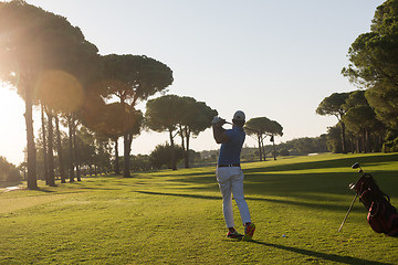 Image showing golf player