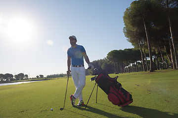 Image showing golf player portrait